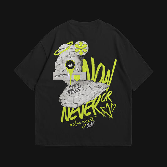 Now or Never Oversized T-shirt | Artwear